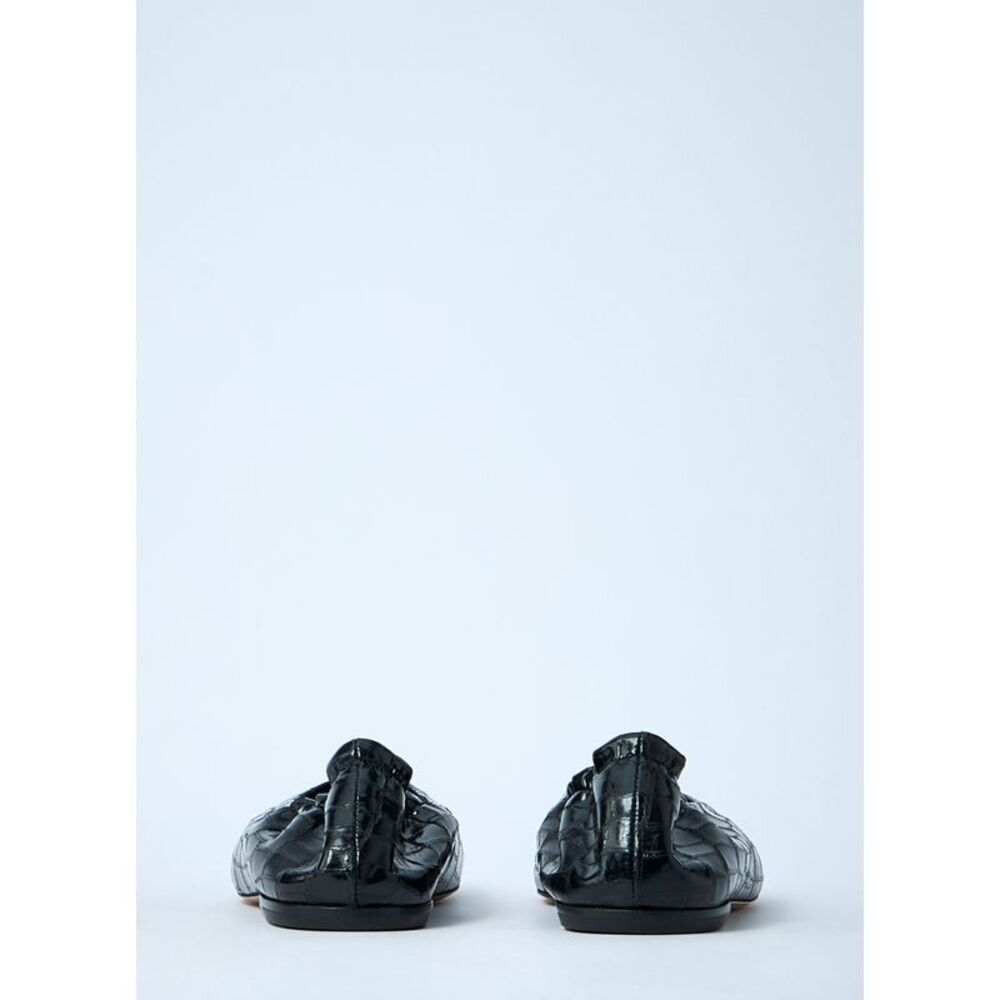 Dries Van Noten Women Croc-Embossed Ballerina Flats - Picture 5 of 7